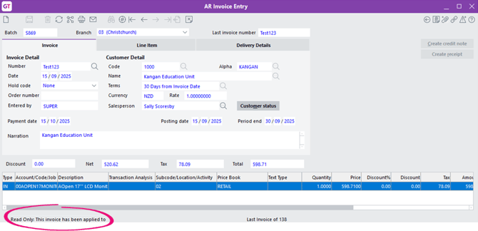 GT_ReadOnlyARInvoice