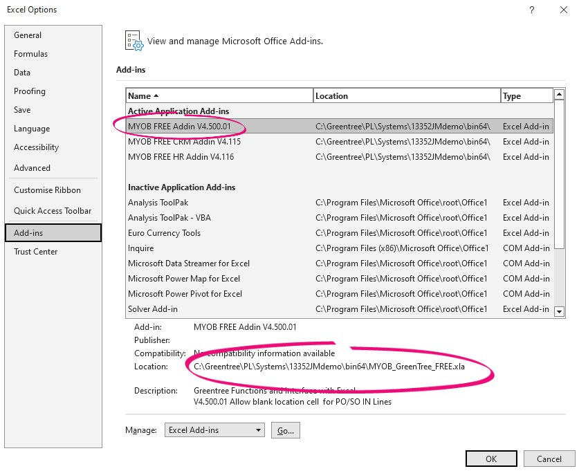 Changing FREE add-ins to use modern file formats