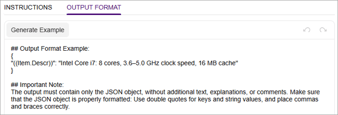 AIStudio_GenerateStockDescriptionOutputFormat