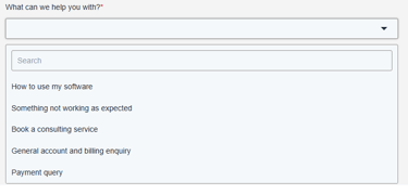 Create a support request
